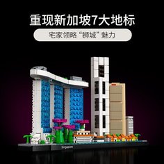 Конструктор Architecture Архитектура Сингапур Singapore 829 деталей Планета конструкторов