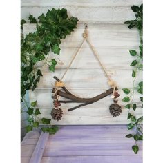 Качели из яблони ДОМ РАЯ - ВСЁ для попугаев