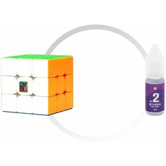 Комплект кубик Рубика магнитный скоростной MoYu MeiLong 3M + смазка Gan Lube v2