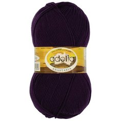 Пряжа ADELIA "ANASTASIA" 100% акрил 5 шт.х100г 330м №20 тёмно-фиолетовый