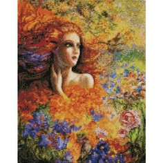 Алмазная мозаика Летний бриз 40x50 см. Цветной