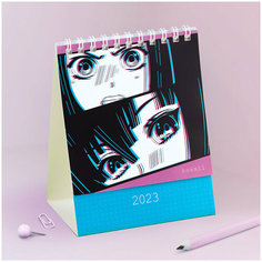 Календарь-домик MESHU "Kawaii", на гребне, 2023г.