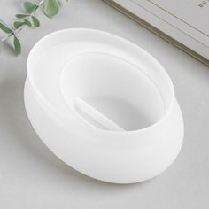 Молд силикон "Подсвечник овал" 14,5х6,9 см Без бренда