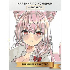 Картина по номерам Аниме Арт / anime art холст на подрамнике 40*40