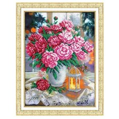 Набор для вышивания "Фонарик и пионы" Паутинка, 28x38