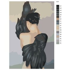 Картина по номерам X-47 "Обнажена но прикрыта" 50x70 Brushes Paints
