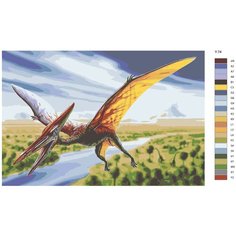 Картина по номерам Y-74 "Птеранодон - Динозавр" 50x70 Brushes Paints