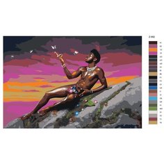 Картина по номерам Z982 "Лил Нас-Lil Nas" 50x70 Brushes Paints