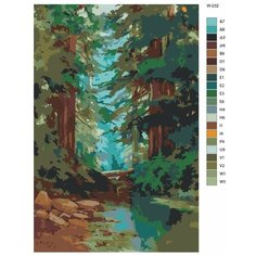 Картина по номерам W-232 "Густой лес" 50х70 Brushes Paints