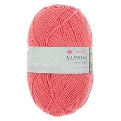 Пряжа Пехорка Удачная, 50 % шерсть, 50 % акрил, 100 г, 250 м, 1 шт., 324 светлая азалия