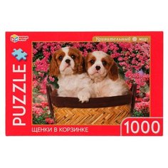 Пазл Умные игры Щенки в корзине, 323412, 1000 дет., разноцветный