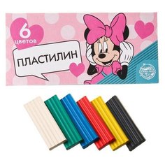 Пластилин 6 цветов 90 г «Минни», Минни Маус Disney