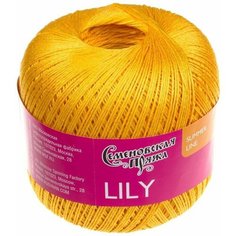Пряжа Семеновская пряжа Lily (216), канарейка 5 шт. по 100 г