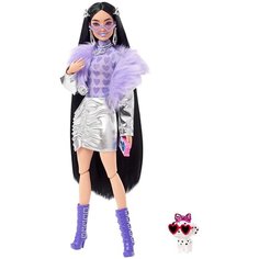 Кукла Barbie Экстра с фиолетовым мехом, арт. HHN07