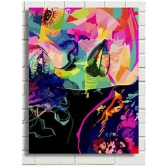 Картина по номерам яркая девушка (абстракция) - 8559 В 30x40