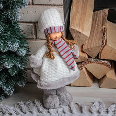 Кукла интерьерная "Малышка в сереньких валенках" 41 см Сима ленд