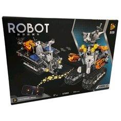 Конструктор/ Robot/ Робот трансформер 2в1 на РУ/ 739 деталей/ 675004/ ребенку Планета конструкторов