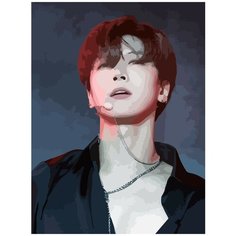 Картина по номерам на холсте музыка NCT (K POP, Марк, Ким Чону, Тэён, Лукас Вонг, Юта, Ten) - 7908 В 30x40