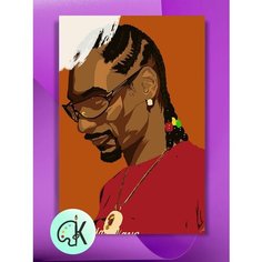 Картина по номерам на холсте Snoop Dogg 2, 30 х 40 см КУЛЬТУРА ЦВЕТА