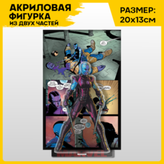 Фигурка из акрила статуэтка Стражи галактики Небула 20х13см 1-я Наклейка