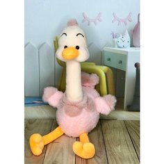 Мягкая игрушка Страус розовый 25 см Plush Toys