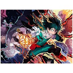 Картина по номерам на холсте Аниме Моя геройская академия - 8254 Г 30x40