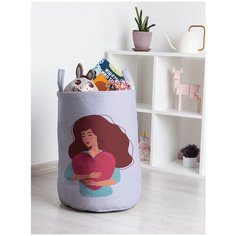 Корзина для игрушек JoyArty "Обнимая сердце" 35x50 см