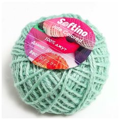 Пряжа 100% джут "Softino Jute Colored" 50м ±2м нежно-голубой 50 гр