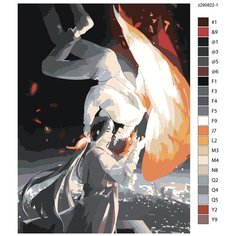 Картина по номерам, "Живопись по номерам", 36 x 48, NEEN-z290822-1, фэнтези, аниме