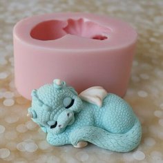 Силиконовая форма для мыла, Дракончик спит Helena Mold