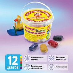 Пластилин пифагор 104546, комплект 6 шт.