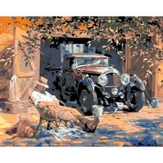 Картина по номерам Красный Мерседес на стену Палитра забав