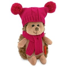 Orange Toys Мягкая игрушка «Ежинка Колючка» в шапке с двумя помпонами, 15 см
