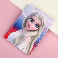 Блокнот А6, 40 листов в твёрдой обложке, Холодное сердце Disney