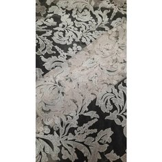 Ткань для шитья и рукоделия. Вышивка Шёлковая нить на сетке. Отрез 1м , ширина 145 см МИР тканей