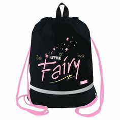Мешок для обуви Berlingo "Little Fairy", 1 отделение, 400х480 мм, расширяющееся дно, светоотражающий, карман (MS1075)