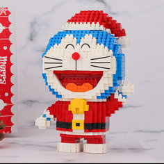 Конструктор 3D из миниблоков Balody Doraemon котик дед мороз 1030 деталей