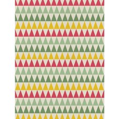 Отрезная ткань для мебели Ambesonne "Ряды цветных треугольников" метражом для рукоделия и шитья, оксфорд, 155 см