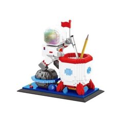 Конструктор 3D из миниблоков Balody Космонавт карандашница, с подсветкой 1366 деталей