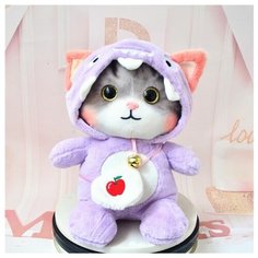 Котик мягкая игрушка, кот в капюшоне 25 см. Ir Aysh