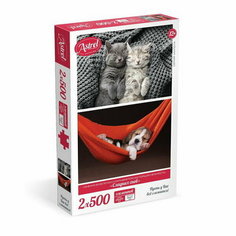 Набор пазлов 2 в 1 "Сладких снов!", 500 элементов в каждом пазле Origami