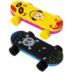 Ластик фигурный пифагор "Скейт", 57х32х11 мм, ассорти, 222481, 24 штук, 222481