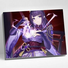 Картина по номерам 30 х 40 см "Геншин" "Баал" 20 цветов Molly