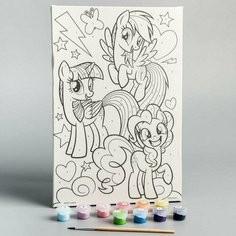 Картина по номерам "Друзья", My Little Pony, 20 х 30 см