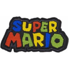 Нашивка, шеврон, патч (patch) Super Mario Logo, размер 8*4,4 см, 1 шт. Нет бренда