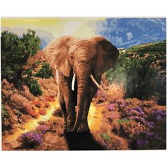 Картина по номерам Paintboy 40х50 см "Слон" холст на подрамнике