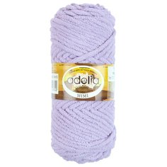 Пряжа Adelia Mimi, 100 % полиэстер, 100 г, 80 м, 5 шт., №10 св.сиреневый