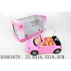 Кукла 26см + машина свет/звук (картонная упаковка) (6674) Нет бренда