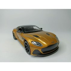 Коллекционная машинка игрушка металлическая Aston Martin DieCast для мальчиков масштабная модель 1:24 золотистая Alexplay