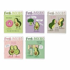 Тетрадь общая Альт, А5 (165 х 203 мм), "авокадо" 96 л, клетка, Арт. 7-96-980, обложка в ассортименте